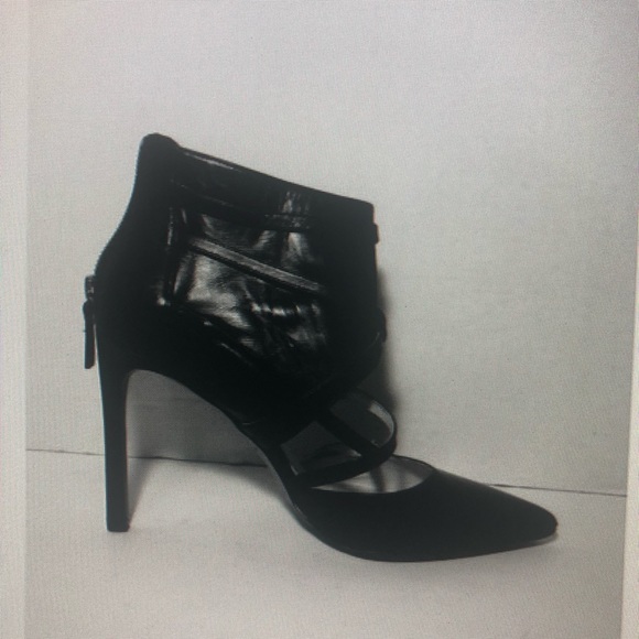 Nine West strappy booties stilettos black leather - Picture 5 of 8